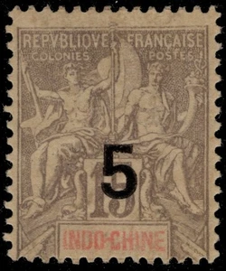 INDOCHINA 22 - Navigation und Handel "1903 Provisorisch" (pb33469) - Bild 1 von 1