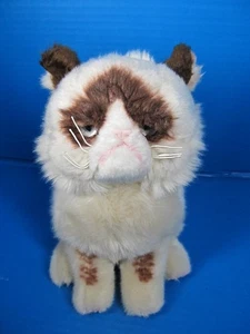 Gund GRUMPY CAT 9” Plush Stuffed Animal Fluffy SnowShoe Realistic Kitty Cat - Picture 1 of 8