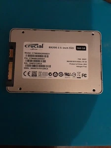 CRUCIAL BX200 960GB SATA 6GB/s SSD 2.5 CT960BX200SSD1 - Picture 1 of 3