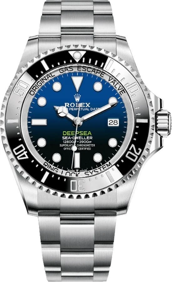 Reloj Rolex Deepsea Sea-Dweller 136660 esfera azul bisel negro 44 mm acero para hombre Foto 1 de 4