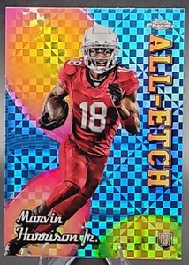 2024 Topps Chrome Football Marvin Harrison Jr. All-Etch X-fractor RC Cardinals - Picture 1 of 2