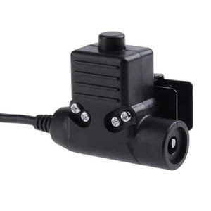 Tactical U94 PTT Cable Plug Headset Adapter for Motorola Walkie Talkie Ham Radio - Zdjęcie 1 z 10