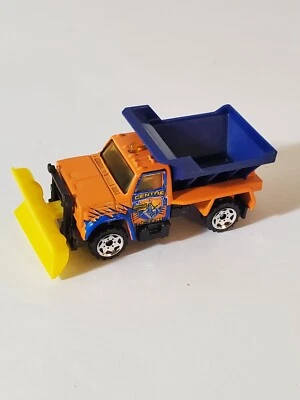 Спичечный коробок Mattel 1990 Centre Action Chevrolet грузовик для обслуживания шоссе оранжевый - Изображение 1 из 4