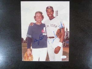 Gary Carter Dave Winfield Autograph Signed 8 X 10 Photo JSA New York Yankees - Picture 1 of 1