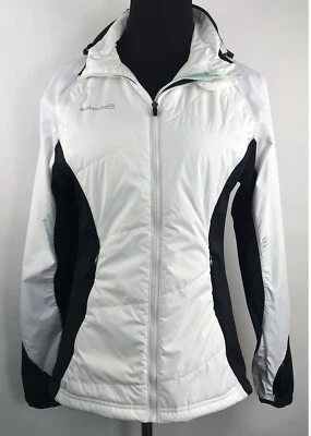 Chaqueta deportiva para mujer Avalanche Outdoor Inspired Apparel Co negra blanca con capucha S Foto 1 de 4