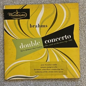 Red Label Westminster Mono Brahms/Janigro/Fournier Double Concerto - Picture 1 of 4