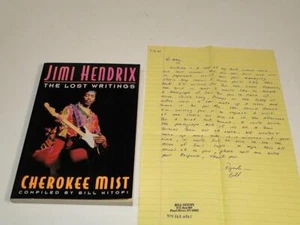 Jimi Hendrix The Lost Writings Cherokee Mist by Bill Nitopi Signed PB w/Letter - Picture 1 of 9