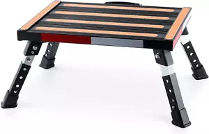 Height Adjustable Folding Platform Step with 17" X 12" Anti-Slip Surface, Rubber - Picture 1 of 12