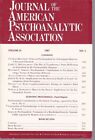 Journal Of The American Psychoanalytic Association, Volume 35, No. 3 / 1987. Sha