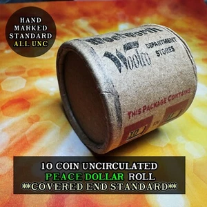 Unzirkuliert Peace Silber 1 $ - 10 Münzrollen - Standard - Woolworth/Woolco - Bild 1 von 8