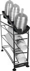 Carlisle FoodService Products Wireworks Platic 2-Tier Cup Dispenser with Lid Org