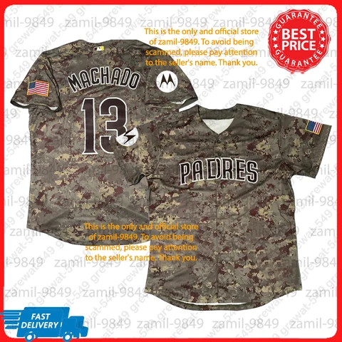 Manny Machado #13 San Diego Padres 2023 Season Camo Jsy Fan Made All Size Cover