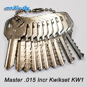 Kwikset KW1 .015 Increment Space and Depth Keys ~ DSD#355 ~ FREE Shipping in USA - Picture 1 of 2