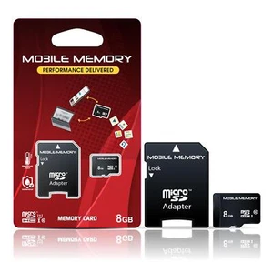 Karta pamięci MicroSD 8 GB do telefonu komórkowego Samsung smartfon aparat fotograficzny Huawei m adapter - Zdjęcie 1 z 7