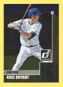 KRIS BRYANT 2015 Donruss Preferred Gold Rookie #40 Cubs #d 153/299 (Gold Level)