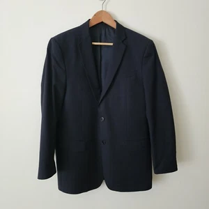 Authenticated Versace Collection Mens Wool Blazer Jacket Black 2-Button Size 40 - Picture 1 of 18