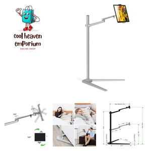Tablet Holder for Bed – Height Adjustable Tablet Stand – 360-Degree Rotative ... - Picture 1 of 7