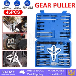 46Pcs Harmonic Balancer Kit Gear Puller Set Steering Wheel Crankshaft Auto Tools - Picture 1 of 12