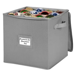 Christmas Ornament Storage Box - Christmas Decor Storage Containers that Stor... - Picture 1 of 9