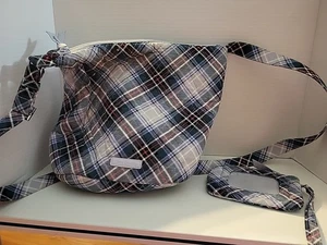 Vera Bradley NIEVADO CUADROS Cubo Bandolera Bolso de Hombro y Cartera de Identificación Conjunto - Imagen 1 de 8