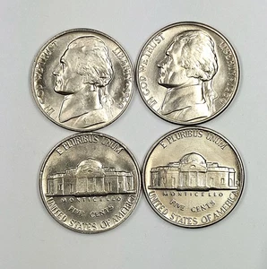 Jefferson Nickels 1960 P y D sin circular elección de gema bu - Imagen 1 de 2