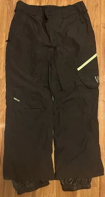 Pantalones de esquí/snowboard Burton AK GoreTex para hombre talla XL negros/verdes Foto 1 de 4