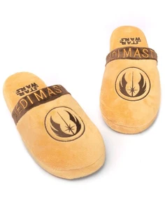 Star Wars Brown Jedi Mule Slippers Mens - Picture 1 of 17