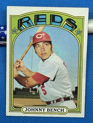 1972 Topps #433 Johnny Bench  Mint Nr Mint Pretty Well Centered Beautiful Card ! - Image 1 of 2