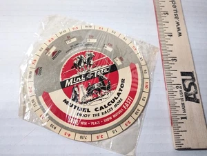 Vintage 1967 neu Mini Tasche Mutel Taschenrechner Pferderennen Norman Rissanen - Bild 1 von 7