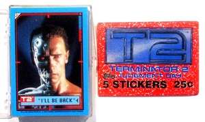 1991 Topps Terminator T2 Judgement Day Sticker Set Complete 44 nm-mt w/wrapper - Picture 1 of 2