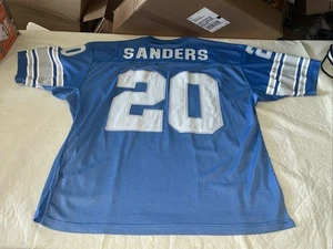 Authentic Barry Reebok Sanders Detroit Lions Jersey Men 48 Large Sewn Clean NFL - Picture 1 of 11