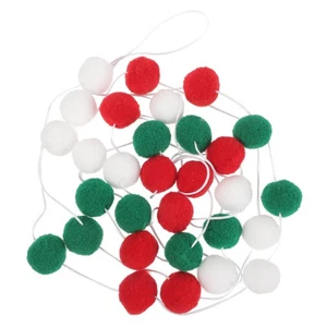  Pom Tree Garland Holiday Decorations for Office Pompom Garlands Party - Picture 1 of 12
