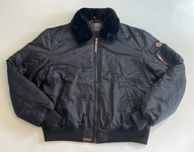 Top Gun Official Type B-15 Mens Flight Bomber Jacket Size 3X Black - Image 1 of 4