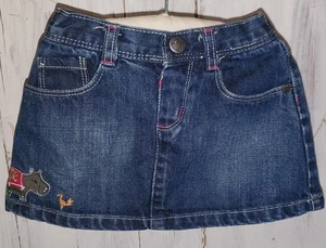 Falda Denim Gymboree Batik Verano Hipopótamo Talla 18-24 meses *S24 - Imagen 1 de 5