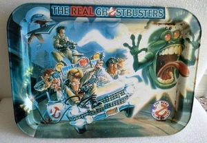 1984 1986 THE REAL GHOSTBUSTERS FOLDING METAL TV TRAY - Picture 1 of 7