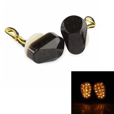 2x Smoke LED Turn Signal Indicator Light For Kawasaki Ninja ZX6R ZX7R ZX9R - Image 1 of 4