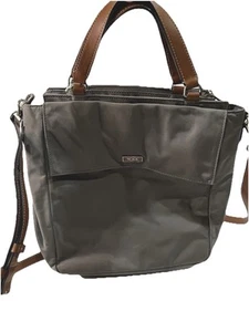 Tumi Voyageur Capri Interchangeable Crossbody And Shoulder Bag Grey And Brown - Picture 1 of 3