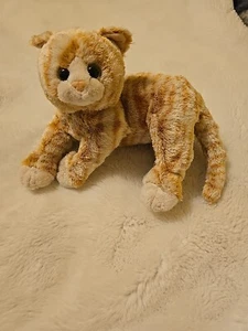 TY Classic 2009 COBBLER The Tabby Cat Orange & White TySilk Plush 13” - Picture 1 of 11