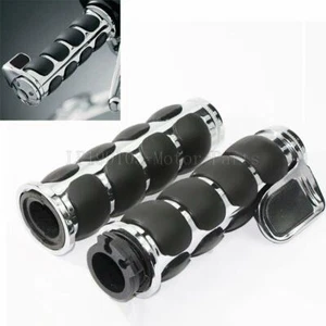 1" Handlebar Hand Grips For Yamaha Road Star Warrior Midnight XV1600 XV1700 - Picture 1 of 4