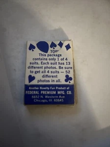 Vintage Go-Go Topless Mini Photo Playing Cards Federal Premium Mfg 1967 - Picture 1 of 5