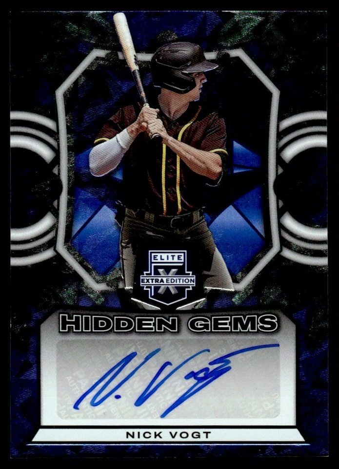 2023 PANINI ELITE EXTRA EDITION HIDDEN GEMS AUTO Nick Vogt San Diego Padres #17 - Image 1 of 2