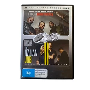 DVD 2 Movies Mark Wahlberg - Four Brothers & The Italian Job R4 M Crime Action - Picture 1 of 4