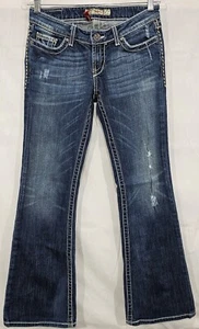 BKE Damen Sabrina Bootcut Jeans Low Rise Distressed Y2K Festival Größe 26 x 31,5 - Bild 1 von 16