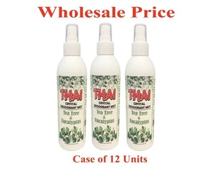 Thai Crystal Mist Deodorant Spray8oz Tea Tree & Eucalyptus wholesale price 12pcs - Picture 1 of 2