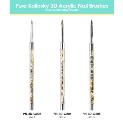 PANA EE. UU. 3D Kolinsky Arte en Uñas Escultura Cepillo para Escultura 3D Arte en Uñas Mani Foto 1 de 3