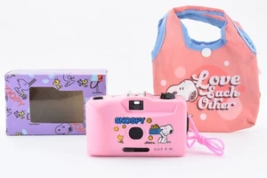 [Inutilizzato] PEANUTS SNOOPY Macchina fotografica giocattolo punta e scatta pellicola 35 mm rosa - Foto 1 di 24