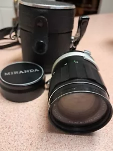 Vintage Auto Miranda 135mm f3.5 Manual Focus Objektiv mit original Ledertasche - Bild 1 von 3