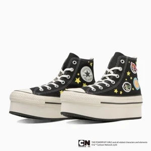 CONVERSE THE POWERPUFF GIRLS ALL STAR CHUNKYLINE HI NEGRO Talla:6 NUEVO - Imagen 1 de 7