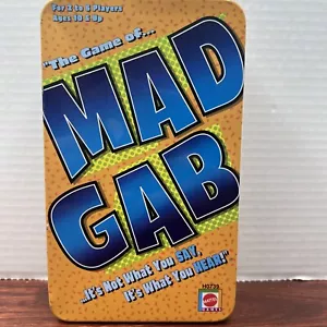 Mattel Mad Gab Familien Party Brettspiel in Dose ~ Reisegröße vollständig - Bild 1 von 2