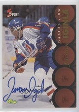 1995 Classic 5 Sport Auto Missing Serial Number Jarome Iginla Auto HOF